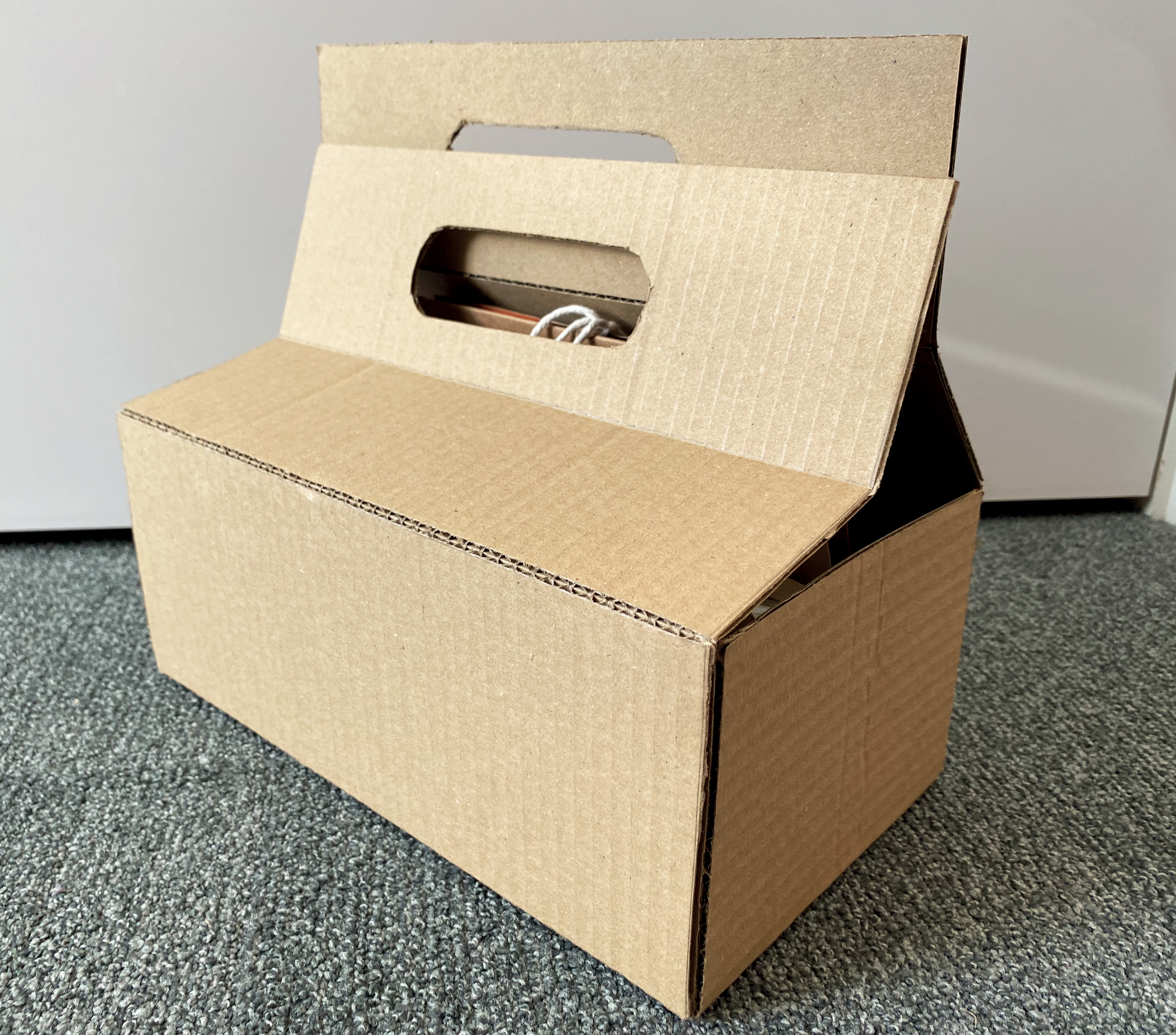 cardboard prototype of toolkit